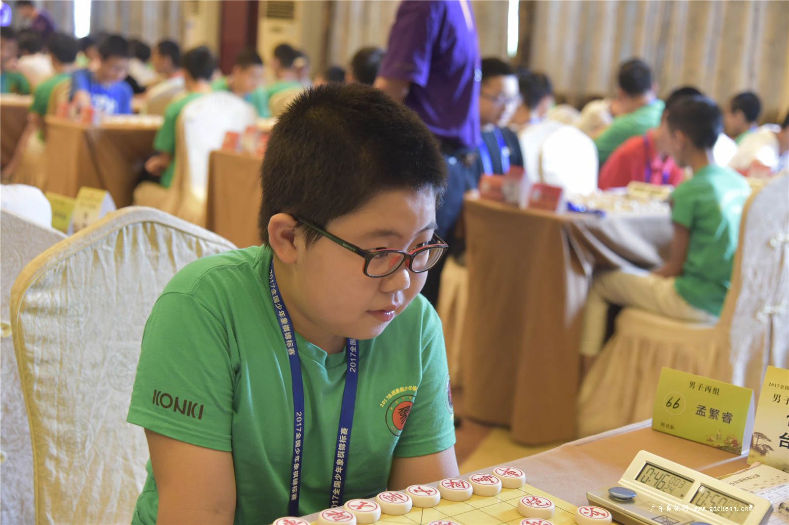全国象棋少年锦标赛沈思凡王文君杭州棋类学校
